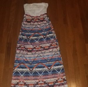 Baileyblue Strapless Maxi Dress